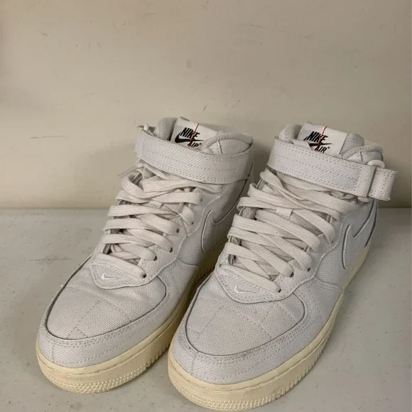 Nike Women's SIZE 6.5 Air Force 1 '07 Mid Sneakers, Summit White - Picture 2 of 10